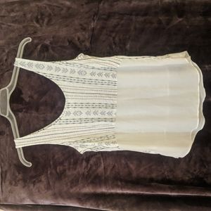 Maurices Tank Top, white, blue, and pink